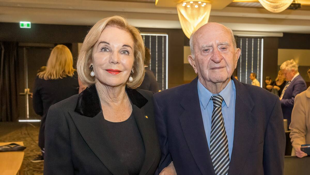 Ita Buttrose (left) and her uncle Gerald Buttrose (right). Picture via MDFA