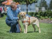 EDUCATION: Guide Dogs Australia launch Rethink Refusal campaign to teach everyone about guide dog handlers legal Access Rights. Picture: Karleen Minney.
