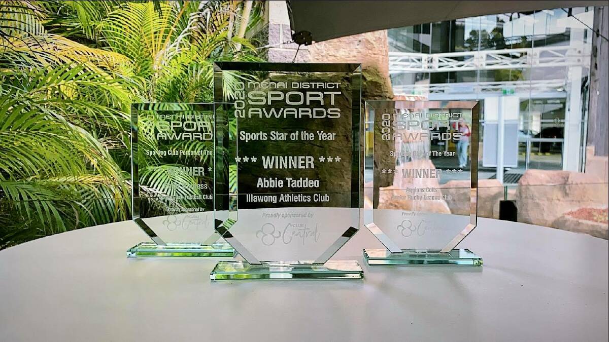 Winners: The awards presented to the winners of the 2020 Menai District Sports Awards. Picture: Supplied.