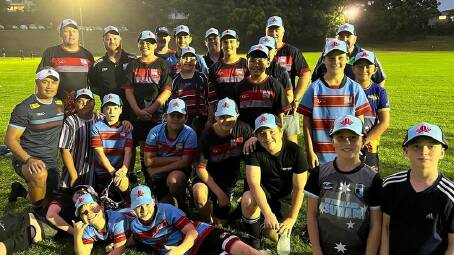 READY: Young Southern Districts Rugby Club players preparing for the NSW State Championships. Picture: Supplied.