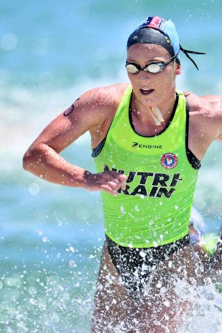 Qualified: Wanda's Britney Pierce has qualified for the 2021/22 Nutri-Grain IronMan and IronWoman Series. Picture: Surf Life Saving Australia.