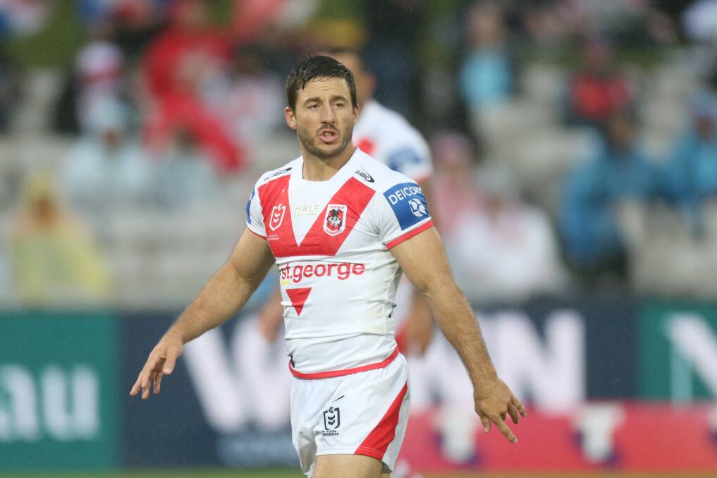 First Time: St George Illawarra captain Ben Hunt was awarded the 2021 Dragons' Player of the Year medal. Picture: Geoff Jones.