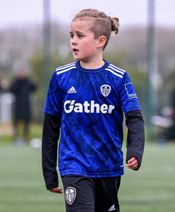 Alfie Edwards playing for Leeds United. Picture supplied.