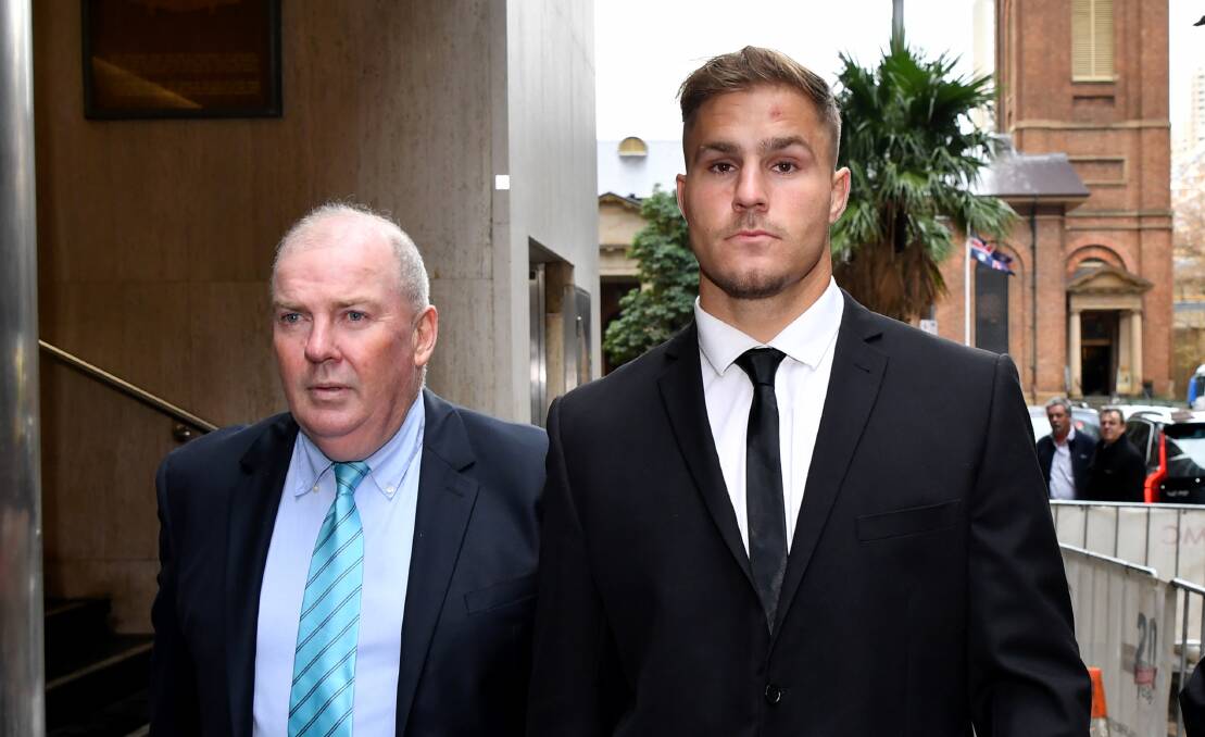 Jack de Belin leaves the Federal Court in Sydney on Wednesday. Picture: AAP