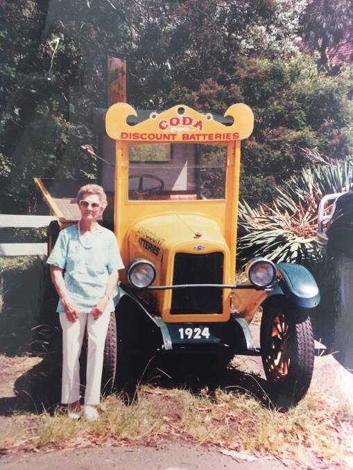 FAMILY HISTORY: Ken's mother Elizabeth Reader with an old promotional truck.