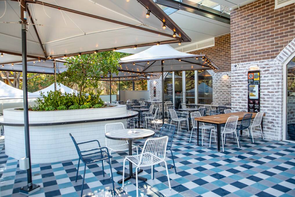 DINE ALFRESCO: The forecourt is a great spot to enjoy a delicious meal or a drink with friends.