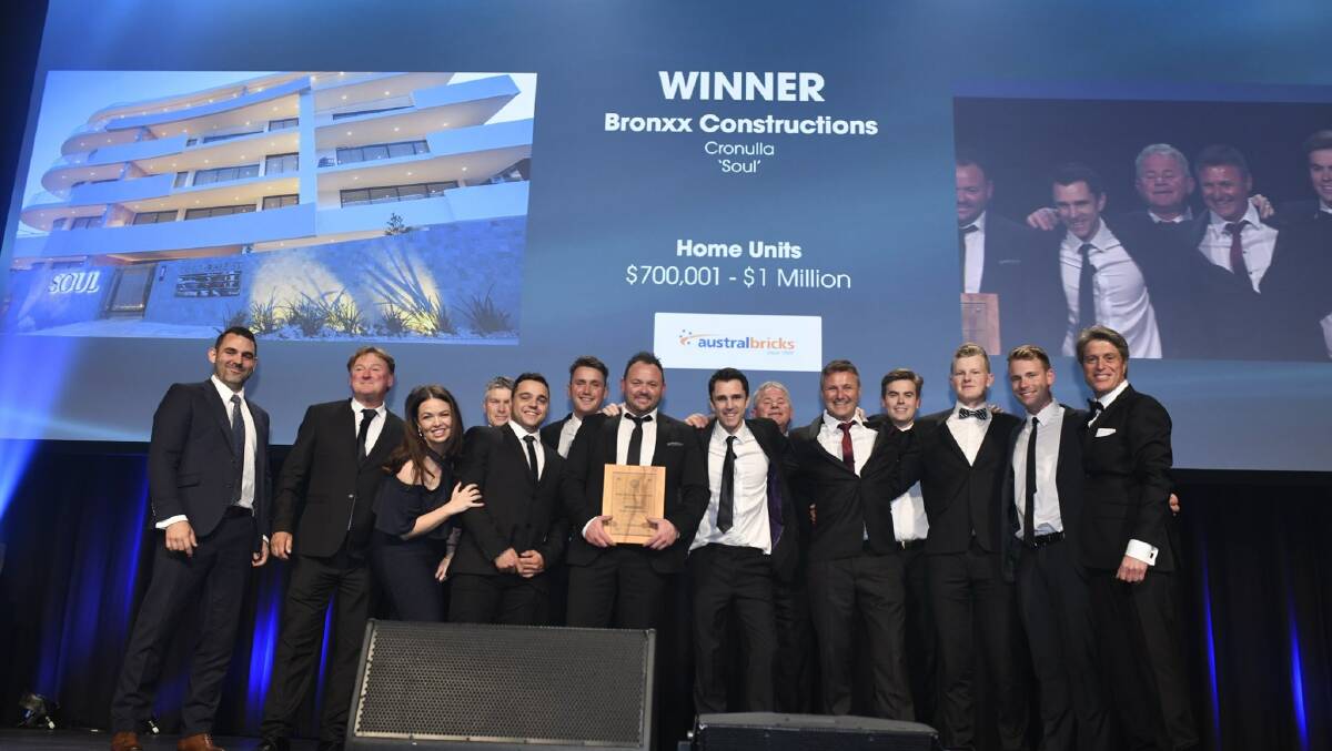 WINNING WAYS: Bronxx Constructions took out two awards for the Soul apartment development from the Master Builders Association this year.