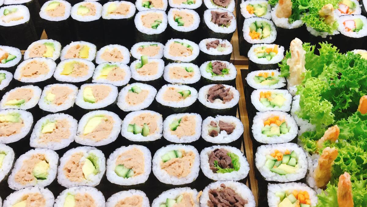 WIDE RANGE: Tuna, beef and chicken sushi options are all on the menu.