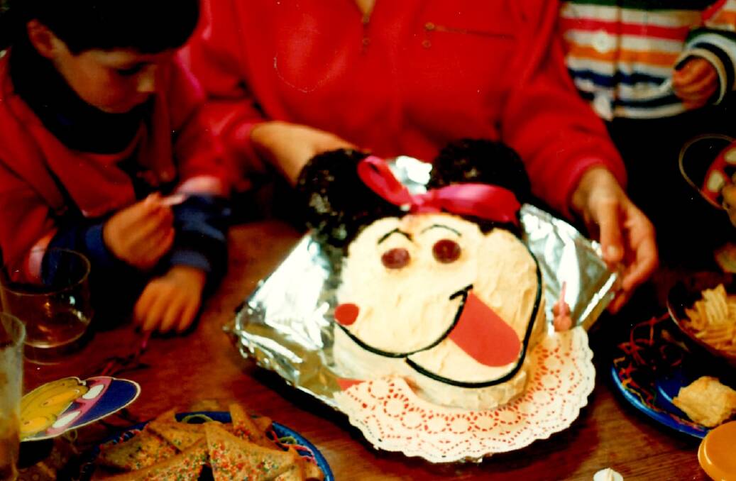 Minnie Mouse in 1989 for my fourth birthday - before the publishers lost the rights to use the Disney characters. 