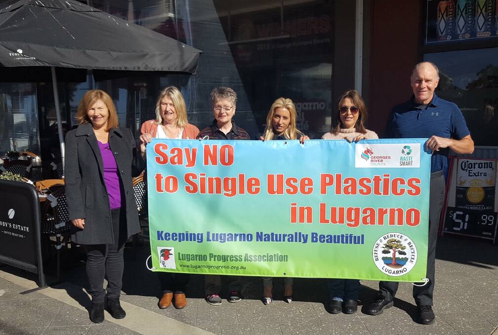 Making progress on plastics: Lugarno Progress Asssociation members are ready to launch their Say No to Single Use Plastics campaign next weekend.