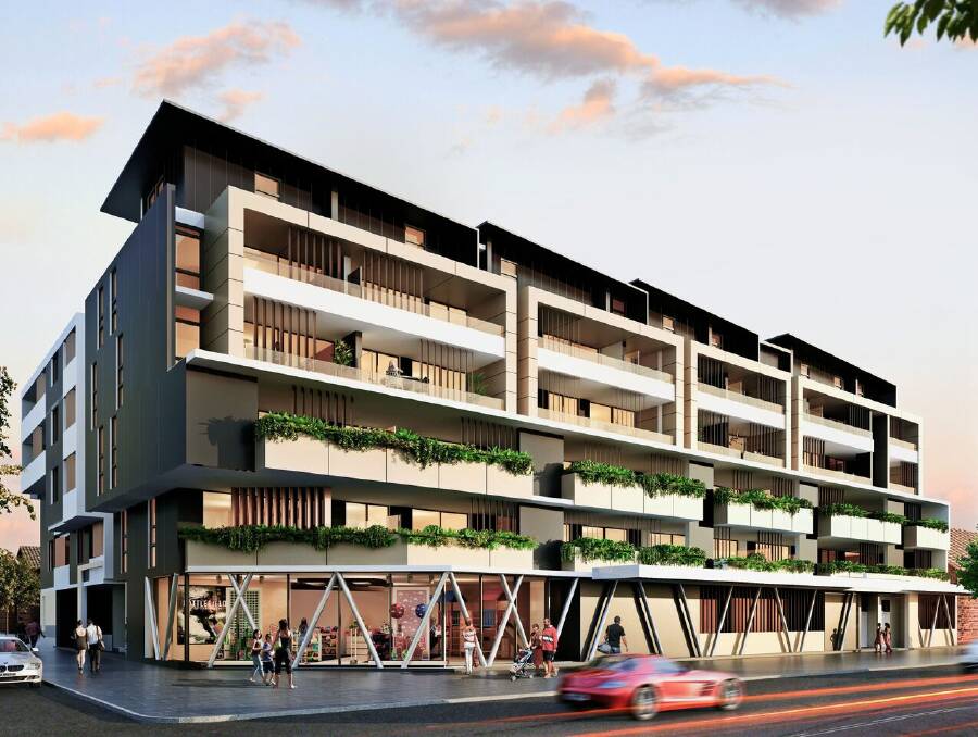 Panorama: The $40 million project will have a mix of one, two and three-bedroom apartments and secure resident parking directly opposite Todd Park, Blakehurst. 
