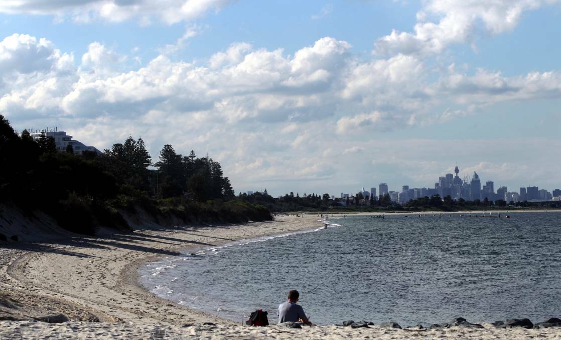 Tale of two cities: Residents living near Lady Robinsons Beach are paying more in rates than their fellow Bayside ratepayers on the other side of Botany Bay. Picture: Chris Lane