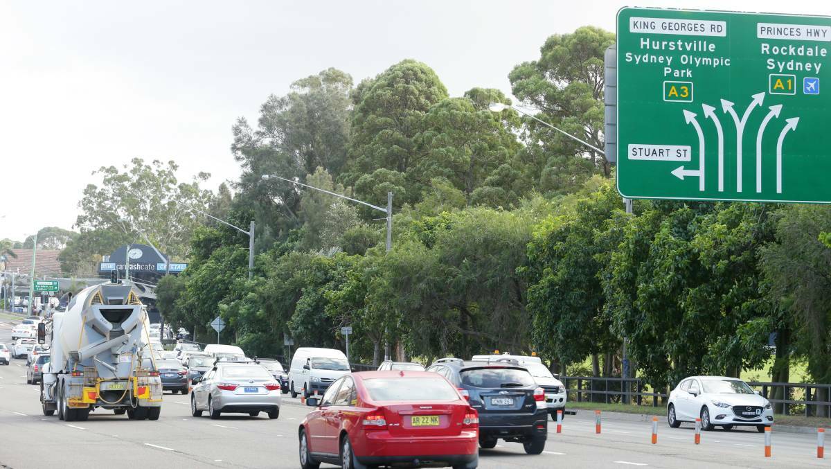 Branching out: Trees in Todd Park, at Blakehurst will go as part of the widening of the Princes Highway.
