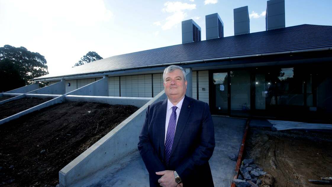 Graham Boyd pictured outside Woronoa Memorial Park's new crematorium earlier this year.