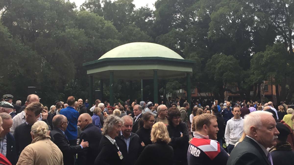 The Anzac Day Dawn Service held by the Mortdale RSL Sub-Branch in Mortdale Memorial Park in 2017.