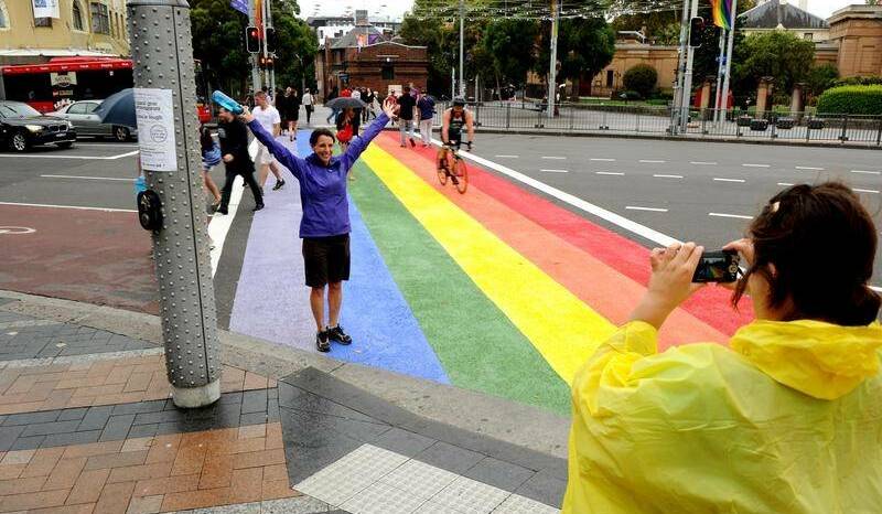 Colourful call: The original Rainbow crossing in Oxford Street which was removed in 2013.