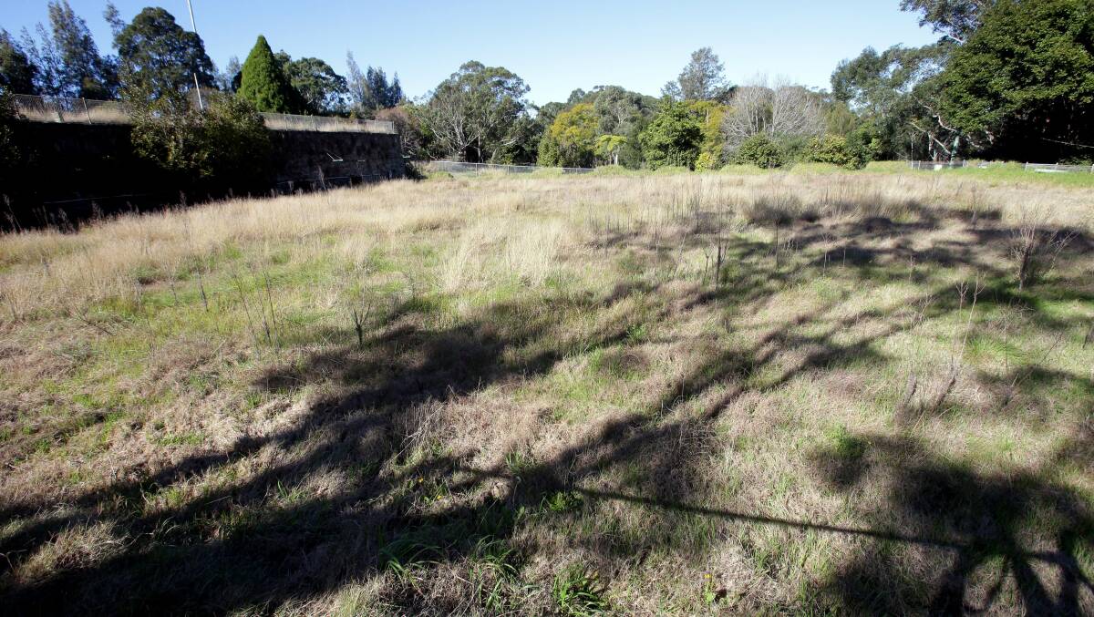The Oatley Bowling Club site which has now been fenced off by Georges River Council.