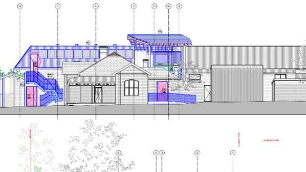 An archtiectural drawing of the proposed $2 million extension of Shopfront's premises at Carlton.