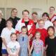 Nola Hellyer, centre, with supporters at a class at Oatley Community Hall last week. Picture: Chris Lane