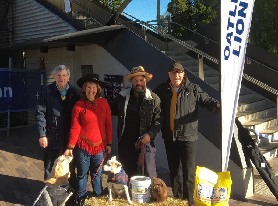 Drought relief: Oatley Lions members pictured at Oatley Railway Station this week raising funds to assist farmers.
