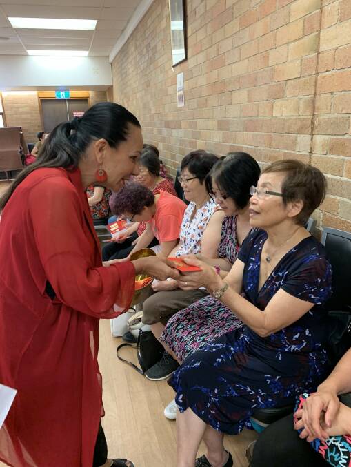 Linda Burney MP at the Chinese Australian Services Society gathering for Chinese seniors at Hurstville.