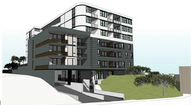 An artist impression of the the recently approved seven-storey, 38-unit development to be built next to Ellen Subway.