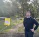 Oatley MP Mark Coure at the entrance to Glenlee in Lugarno. Picture: Supplied