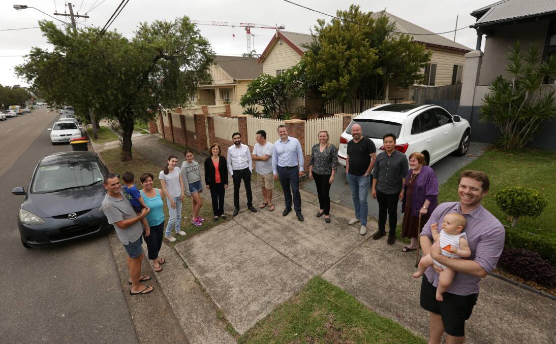 Streets ahead: Some of the 19 Arncliffe home-owners who are banding together to sell their properties to developers as one combined 9760 square-metre mega-block. Picture: John Veage