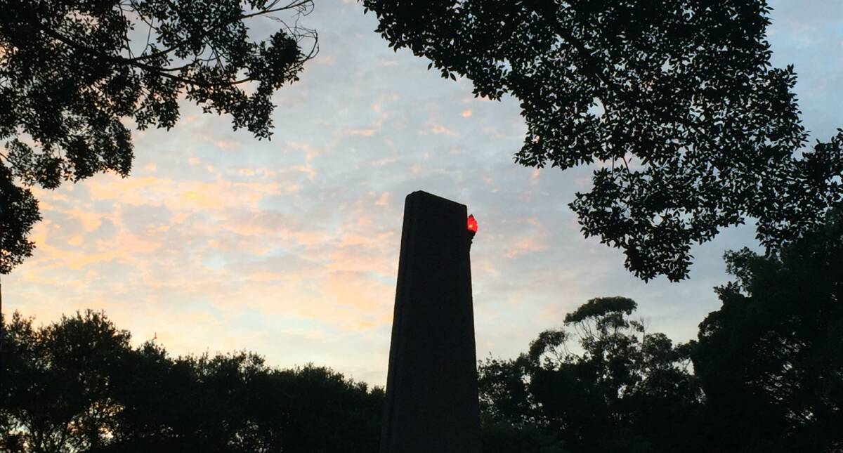 The Cenotaph at Mortdale Memorial Park. 