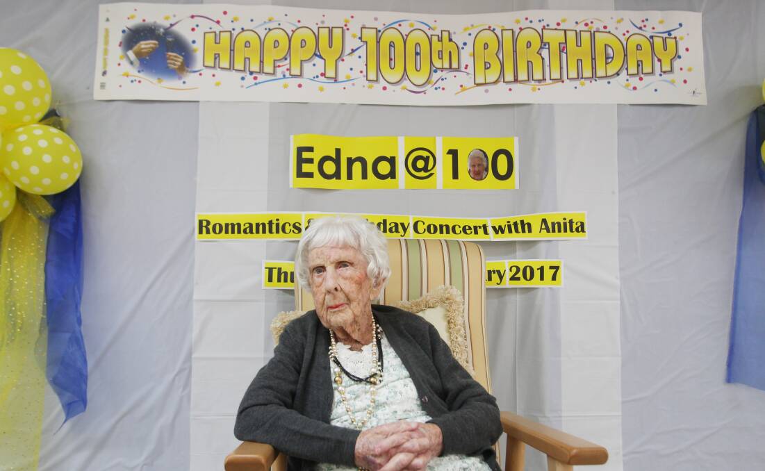 Still active: Edna Robinson says she has had a full and active life and wants it to stay just that way. Picture: Chris Lane