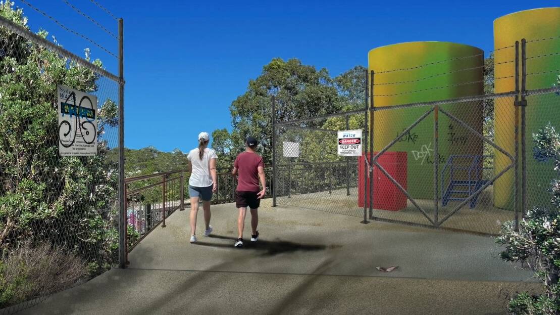 No tanks: An artist impression of Sydney Water's proposed Odour Control Unit near Wolli Creek.