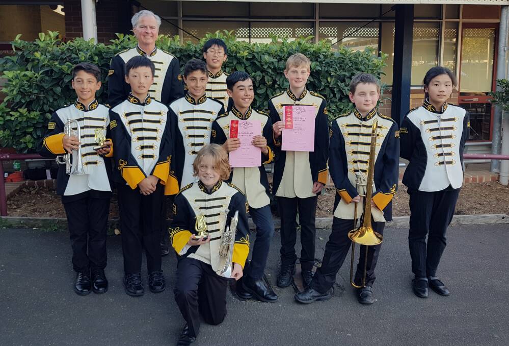 Winners: Members of the St George Brass Ban who carried off many awards in the Band Association of NSW Metropolitan Solo and Ensemble Competition. Picture: Kathryn Arfanis