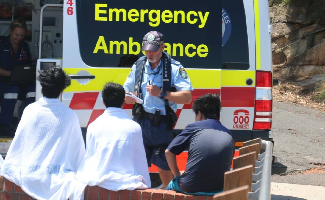 One teenager was treated for cuts by NSW Ambulance officers
