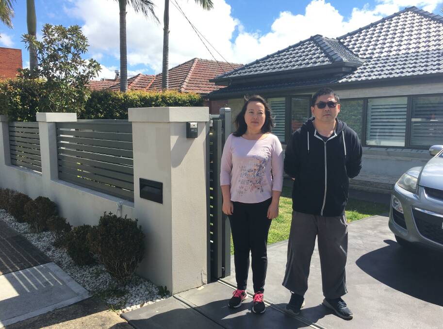 Plea: Warren and Rachel Zhang outside their home which has been marked for complulsory acquisition under the draft Beverly Hills Master Plan.