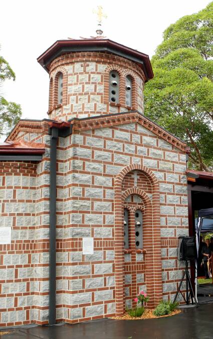 Official blessing: The Chapel of the Holy Trinity is a scaled replica of a 9th century Macedonian Church. Picture: Chris Lane