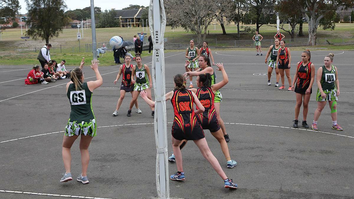 The Her Sport Her Way Grant Program will encourage participation, promote role models and foster inclusivity. Action on the netball courts at Rockdale in August, 2018.
