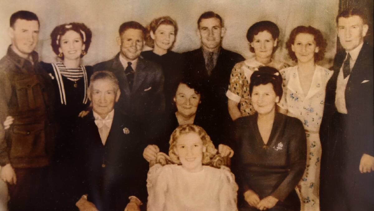 Talented family: May, fourth from left in the back row, with her family that included bare-fist boxers, a tightrope walker and the Australian Ladies Buckjumping champion.