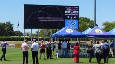 A Mitsubishi video screen similar to the one proposed for Jubilee Stadium.