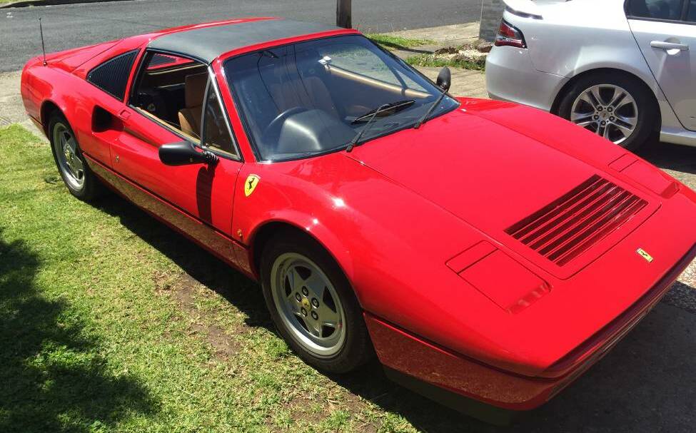 Under negotiation: Two potential buyers are in negotiations over the centrepiece of the auction, the 1989 Ferrari 328 GTS with a price range of around $180,000.