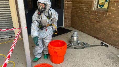 Chemical spill at Hurstville Boys High school