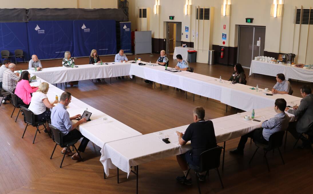 Bayside Councillors and Police met at Rockdale Town Hall yesterday to discuss measures to curb anti-social and dangerous behaviours on the foreshore and on the water this summer..