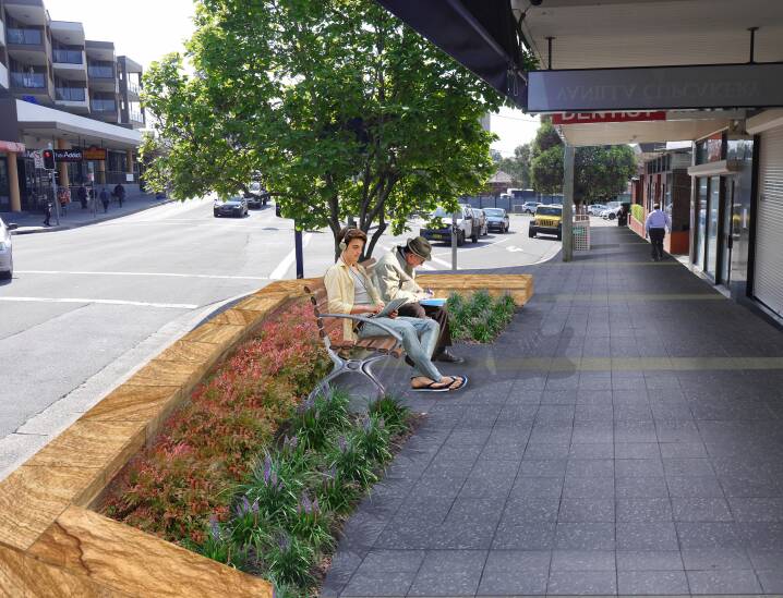 East meets west: An artist impression of how Kingsgrove Road will look after the upgrade.