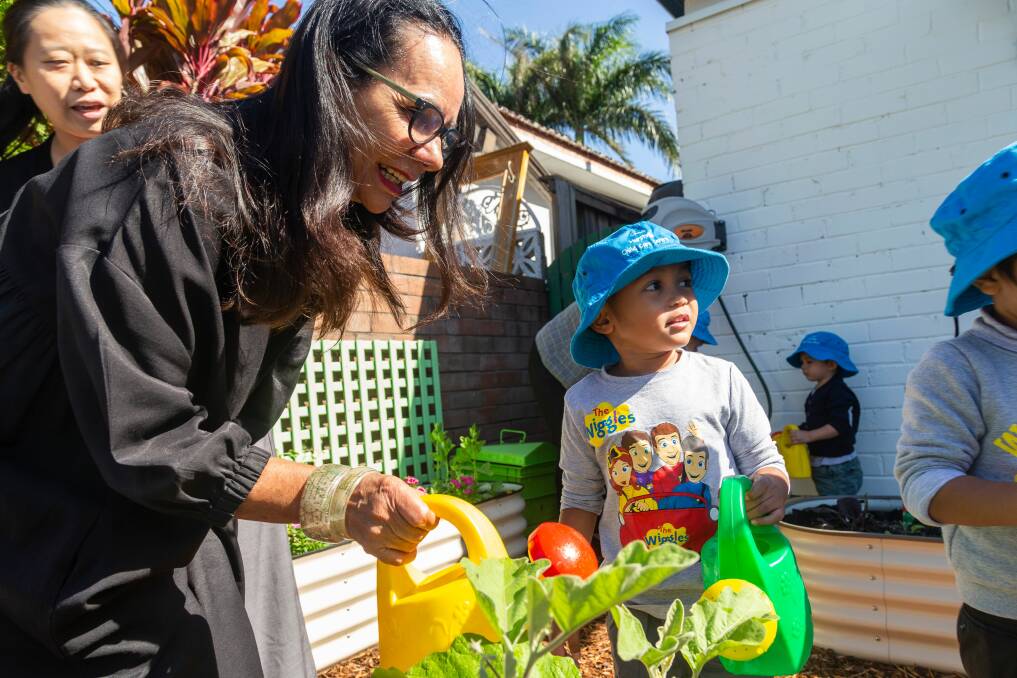 New garden provides families with the opportunity for their children to connect with nature.