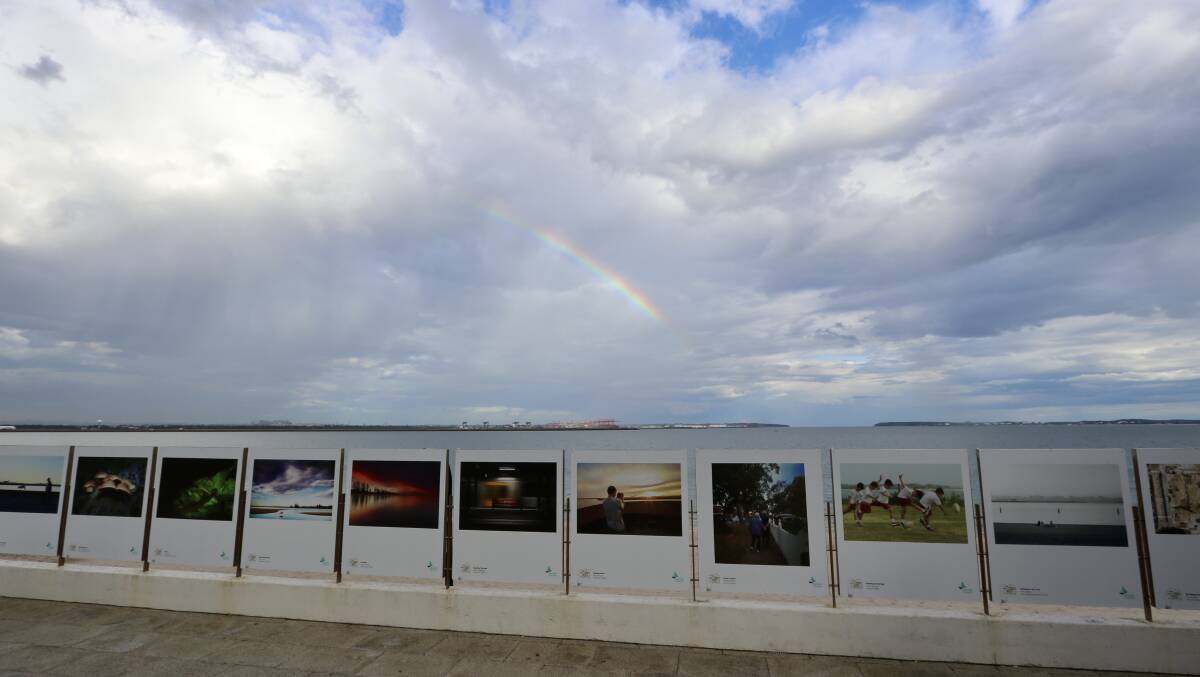 The outdoor Bayside Photography Competition exhibition at Brighton-Le-Sands.