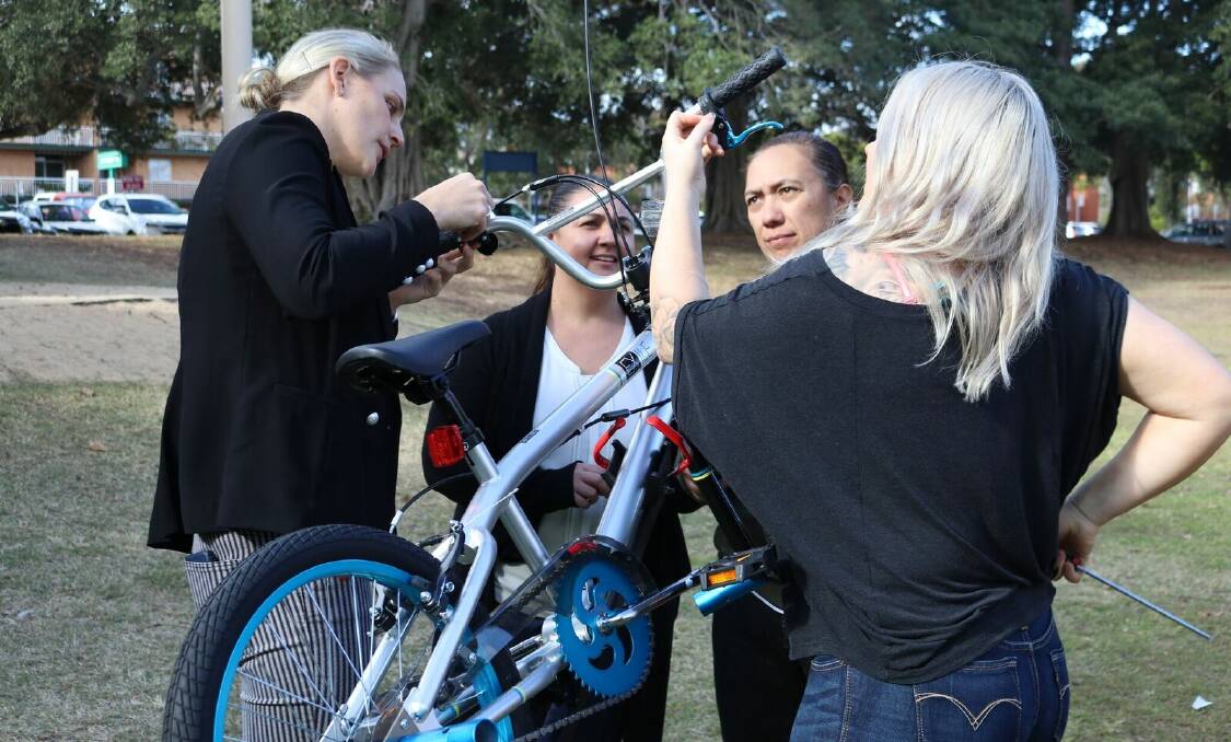 Cycle of life: The staff built the bikes with the help of an experienced bicycle mechanic.