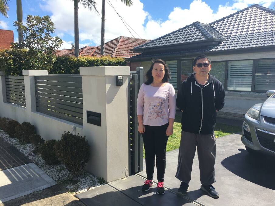 More consultation: Warren and Rachel Zhang outside their home which has been marked for complulsory acquisition under the draft Beverly Hills Master Plan.