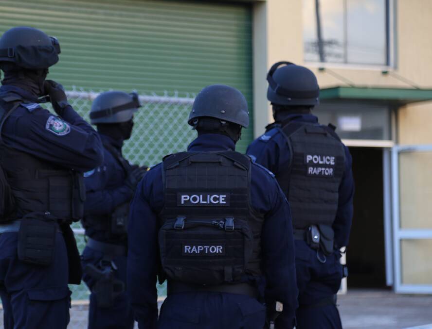 Strike force detectives, assisted by Strike Force Raptor and the Public Order and Riot Squad, executed six search warrants at properties at Bardwell Park, Beverly Hills, Brighton Le Sands, Carlton, Hurstville and Padstow this morning.