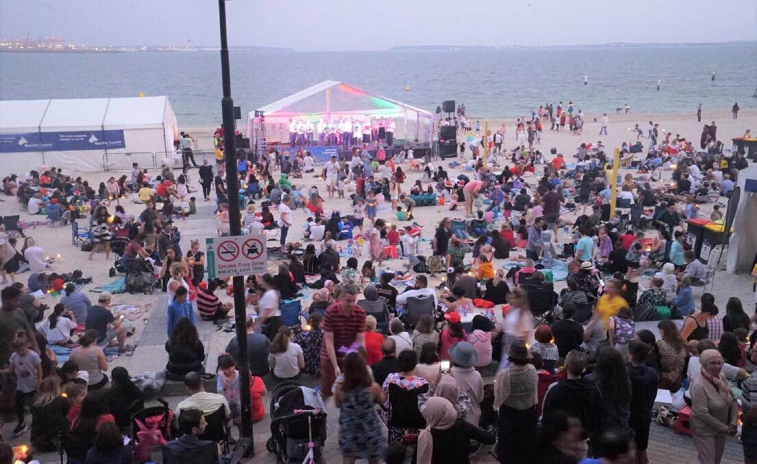 Bayside's Carols by the Sea attracts hundreds of families to the shores of Botany Bay to celebrate the festive season in a traditional Australian way.