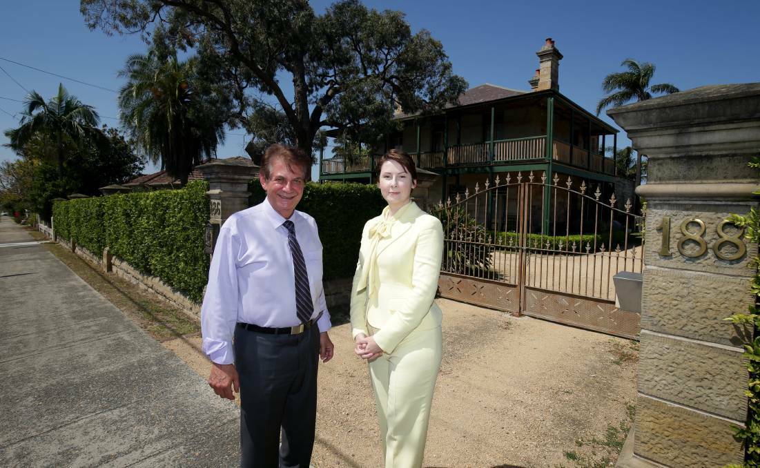 Georges River Councillors Nick Katris and Leesha Payor who both objected to the proposed redevelopment of the historic Sunnyside mansion at Kogarh Bay. Picture: Chris Lane