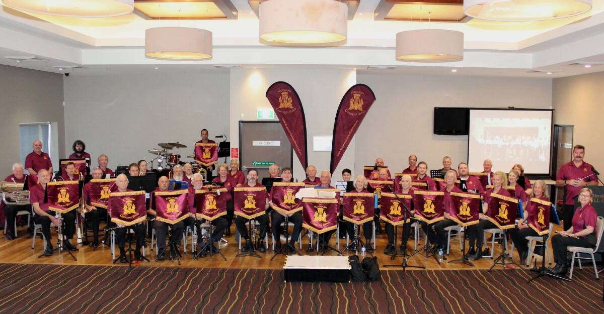 Members of the Kogarah Concert Band at the 130th anniversary concert, held at Mortdale RSL Club on June 17.